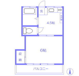 東京都豊島区千早２丁目 賃貸アパート 1DK