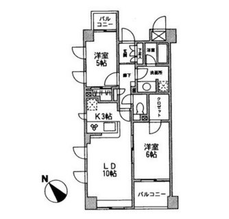 東京都新宿区余丁町 賃貸マンション 2LDK