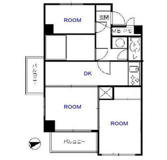 東京都新宿区大久保２丁目 賃貸マンション 3DK