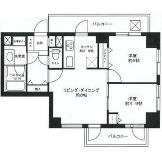 東京都新宿区西早稲田３丁目 賃貸マンション 2LDK