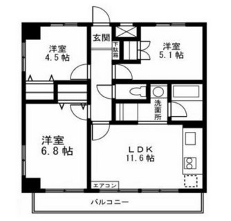 東京都板橋区成増１丁目 賃貸マンション 3LDK