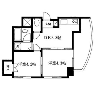 東京都豊島区南長崎１丁目 賃貸マンション 2K