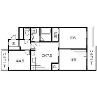 東京都板橋区成増２丁目 賃貸マンション 3DK