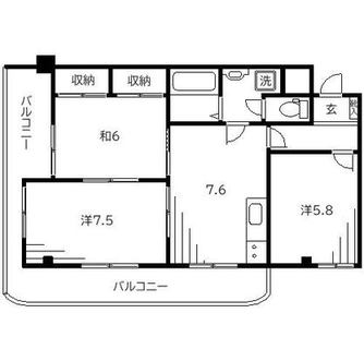 東京都練馬区北町７丁目 賃貸マンション 3DK