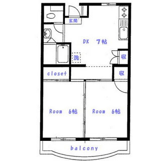 東京都豊島区長崎１丁目 賃貸マンション 2DK